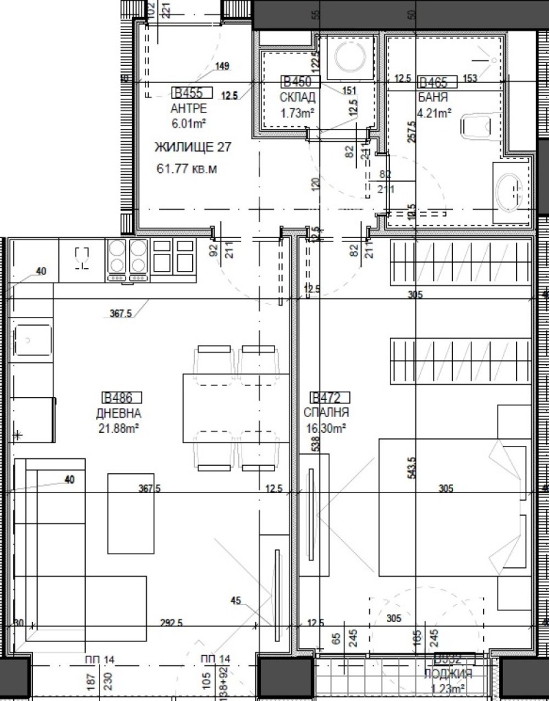 Te koop  1 slaapkamer Sofia , Tsentar , 82 m² | 53751298 - afbeelding [4]