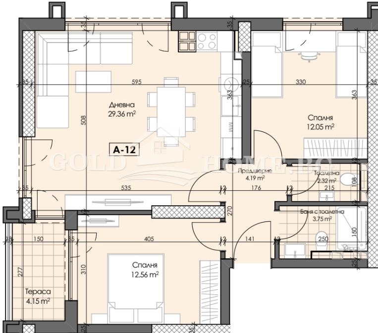 Продава 3-СТАЕН, гр. Пловдив, Гагарин, снимка 7 - Aпартаменти - 49357031