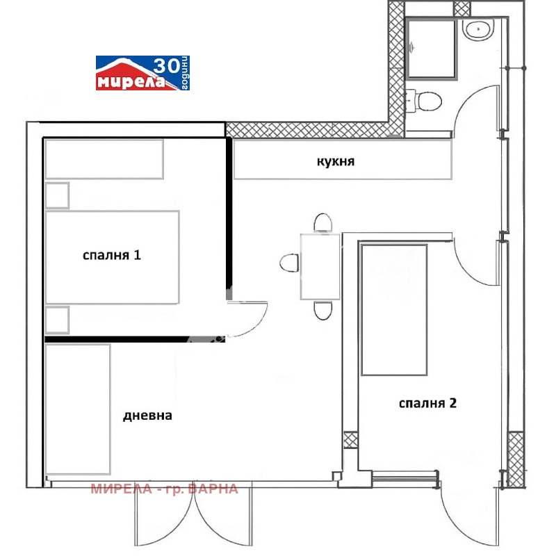 Продава  3-стаен град Варна , Лятно кино Тракия , 50 кв.м | 73730750 - изображение [4]