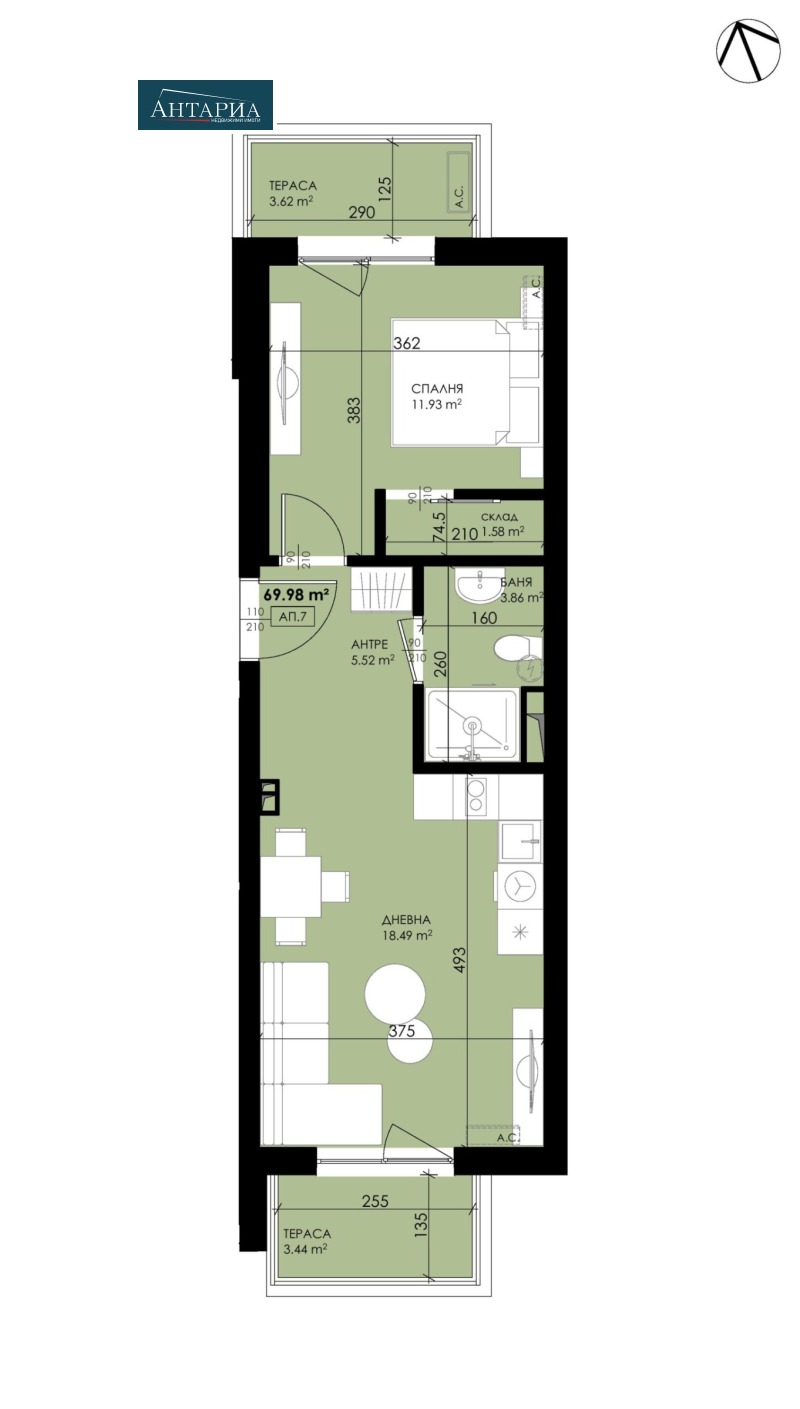 Продава 2-СТАЕН, гр. Созопол, област Бургас, снимка 2 - Апартаменти - 53033442
