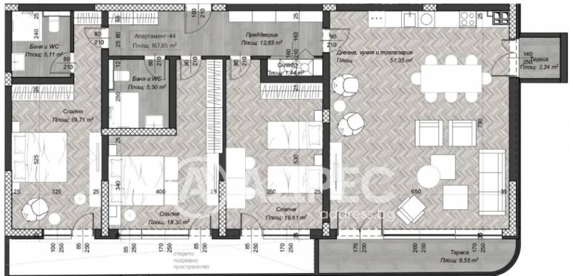 En venta  3+ dormitorios Sofia , Tsentar , 216 metros cuadrados | 74843629 - imagen [2]