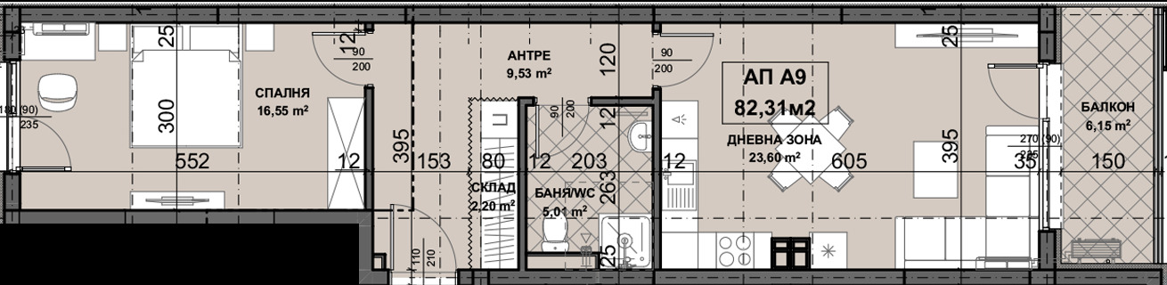Продава 2-СТАЕН, гр. Пловдив, Остромила, снимка 2 - Апартаменти - 46981172