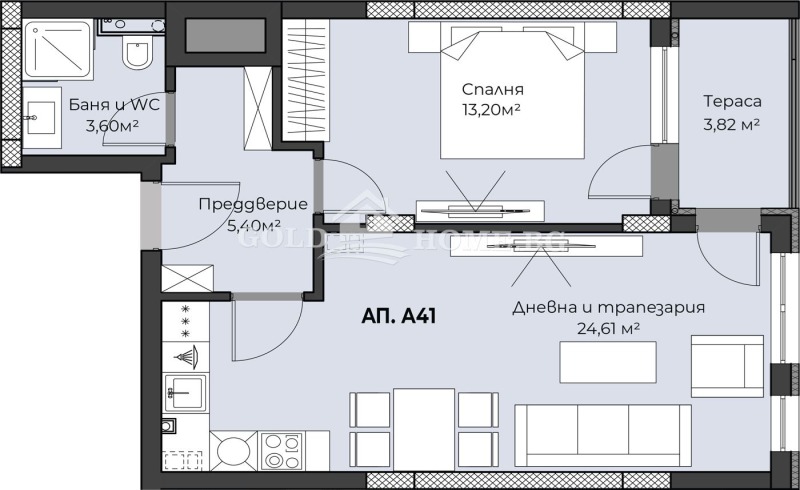 Zu verkaufen  1 Schlafzimmer Plowdiw , Hristo Smirnenski , 56 qm | 87634768 - Bild [5]