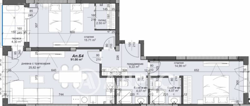Продава 3-СТАЕН, гр. Пловдив, Тракия, снимка 5 - Апартаменти - 52976022