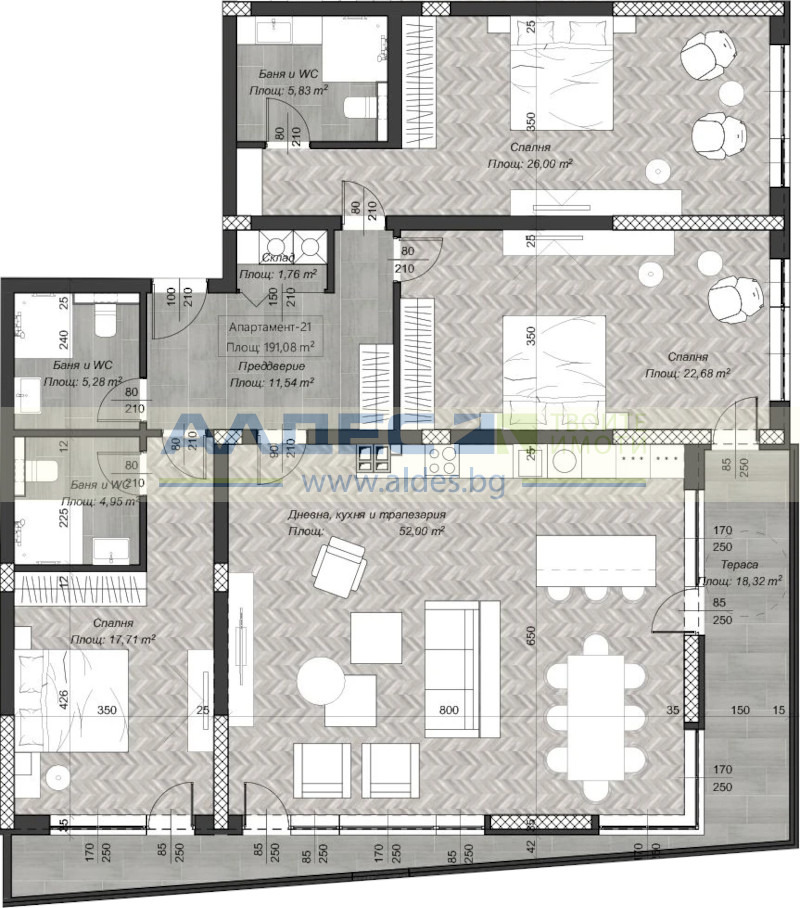 Till salu  3 sovrum Sofia , Centar , 225 kvm | 98484312