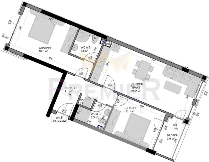 Na prodej  2 ložnice Varna , Vladislav Varnenčik 1 , 97 m2 | 82925001 - obraz [2]