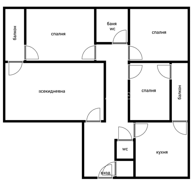 Продава 4-СТАЕН, гр. София, Фондови жилища, снимка 1 - Aпартаменти - 48437721