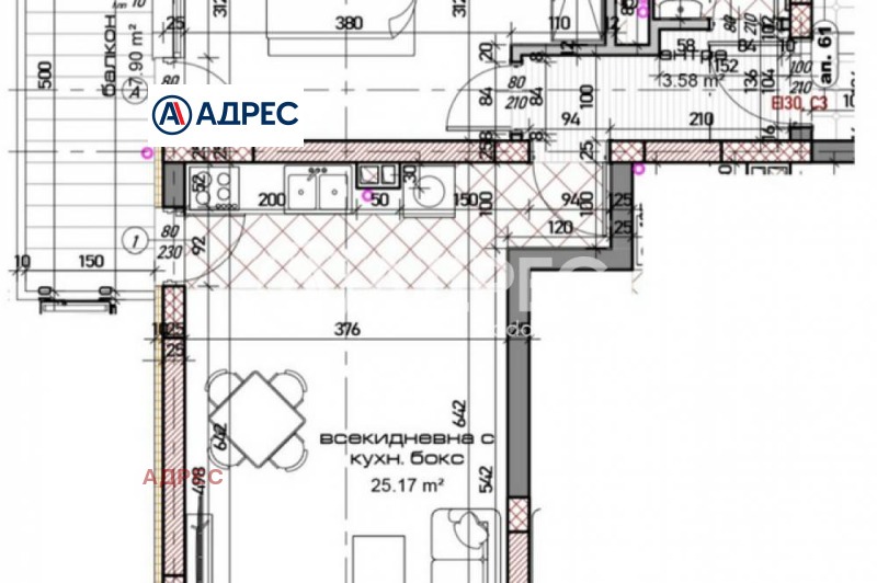 Te koop  1 slaapkamer Varna , Mladost 1 , 81 m² | 91154387 - afbeelding [3]