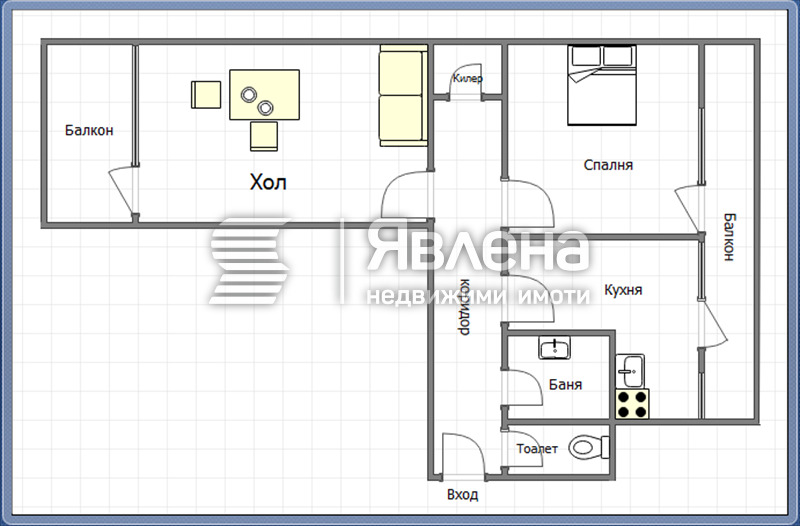Продава 3-СТАЕН, гр. Варна, Конфуто