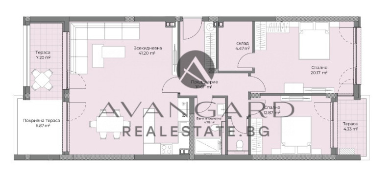 Продава 3-СТАЕН в град Пловдив, Остромила - 151 кв.м / 188 263 € » 368 210.42 лв., АВАНГАРД РИЪЛ ЕСТЕЙТ