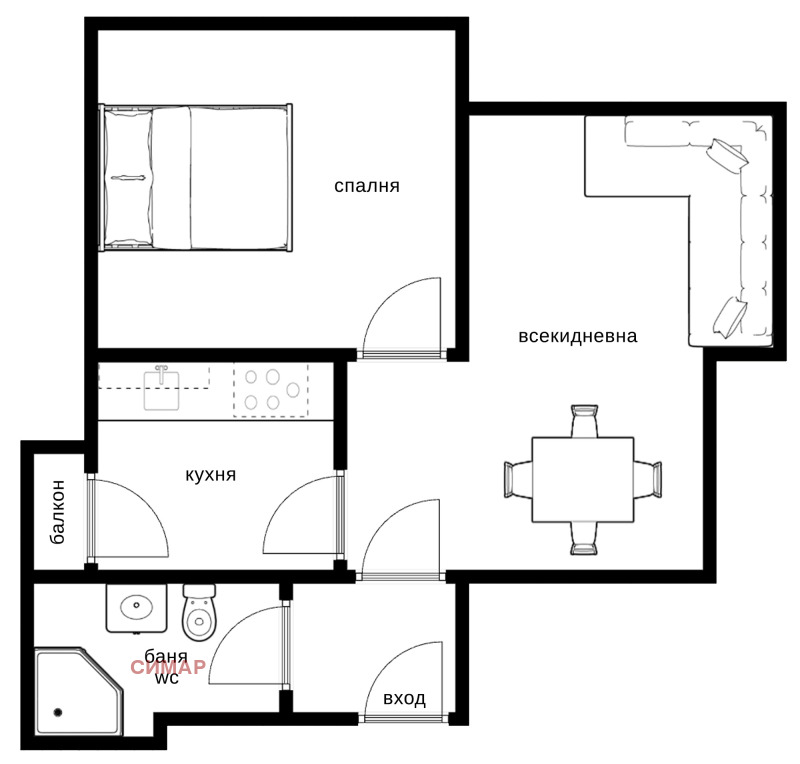 Продава 2-СТАЕН, гр. София, Център, снимка 14 - Апартаменти - 53244651