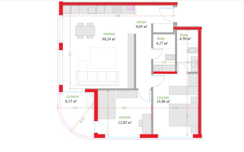 In vendita  2 camere da letto Varna , Troshevo , 114 mq | 45750488 - Immagine [13]
