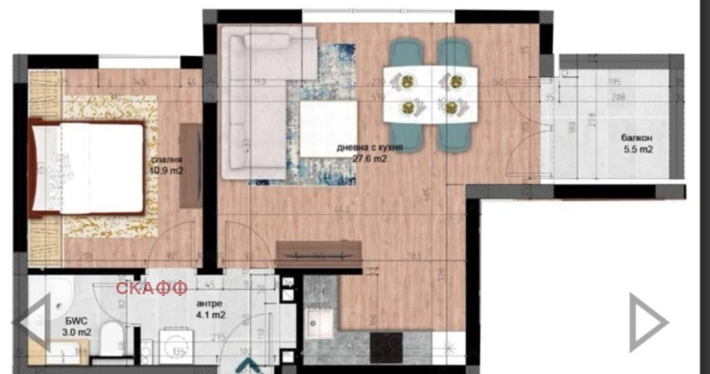Продается  1 спальня Пловдив , Отдих и култура , 87 кв.м | 61721672 - изображение [11]