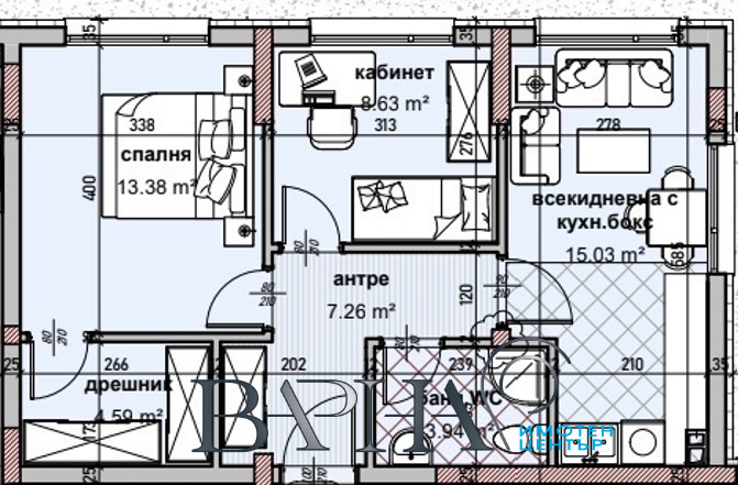 Продава 3-СТАЕН, гр. Варна, Владислав Варненчик 2, снимка 3 - Aпартаменти - 48867637