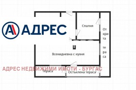 Продава 2-стаен град Бургас Лазур - [1] 