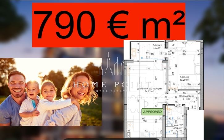 Myytävänä  1 makuuhuone Plovdiv , Vastanitšeski , 72 neliömetriä | 38992947