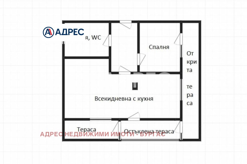 Продава  2-стаен, град Бургас, Лазур •  109 450 EUR • ID 36861456 — holmes.bg - [1] 