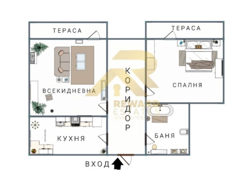 À vendre  1 chambre Pernik , Teva , 66 m² | 73409878 - image [7]