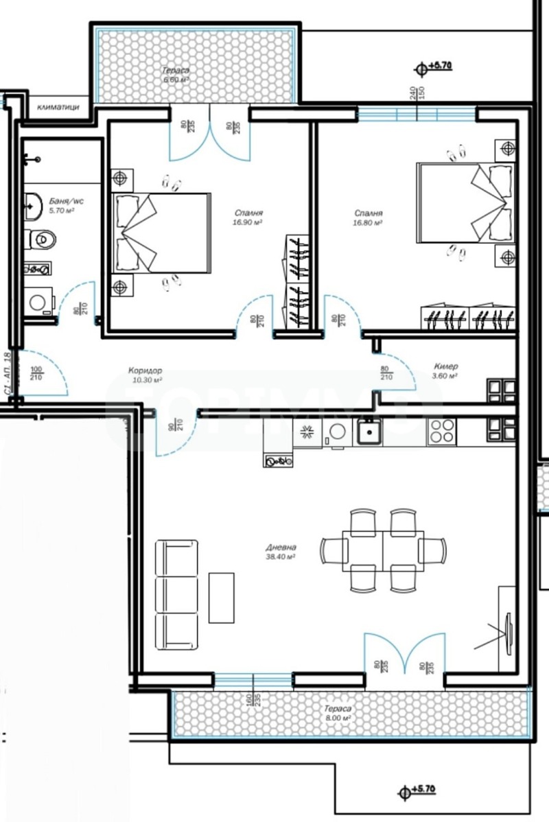 Продава 3-СТАЕН, гр. Варна, м-т Ален мак, снимка 6 - Апартаменти - 53271259