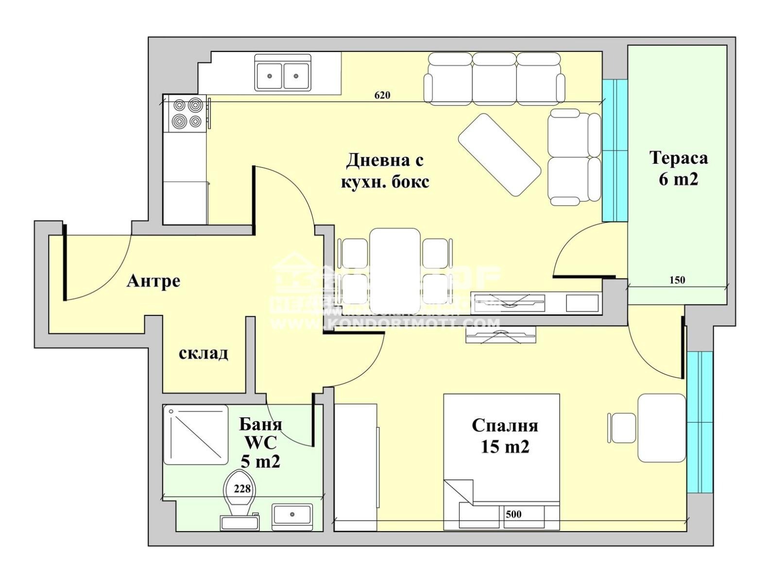 Продава 2-СТАЕН, гр. Пловдив, Христо Смирненски, снимка 7 - Апартаменти - 54368044
