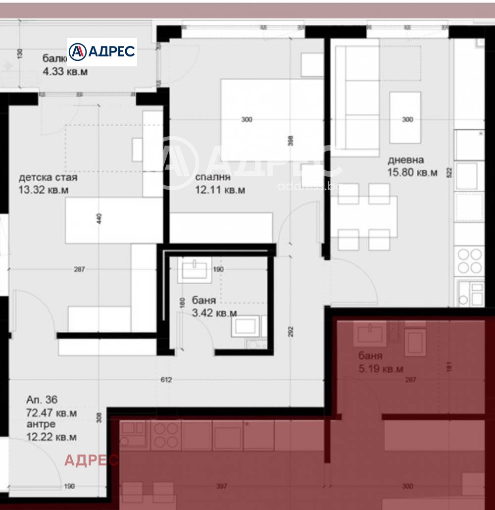 Продава 3-СТАЕН, гр. Варна, Цветен квартал, снимка 3 - Апартаменти - 53776850