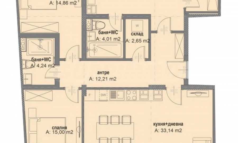 Продава 4-СТАЕН, гр. София, Овча купел 2, снимка 2 - Апартаменти - 49177036