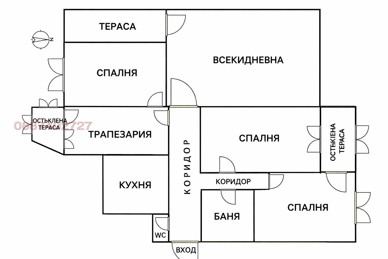 Продава МНОГОСТАЕН, гр. Силистра, Юг, снимка 2 - Апартаменти - 55289174