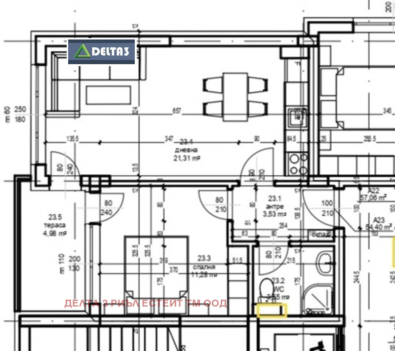 Продава 2-СТАЕН в град София, Малинова долина - 65 кв.м / 170 000 € » 332 491.10 лв., ДЕЛТА 3 РИЪЛ ЕСТЕЙТ ТМ ООД