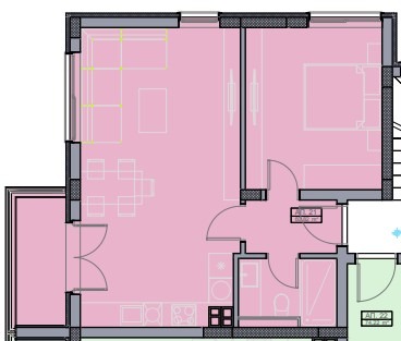 Na prodej  1 ložnice Plovdiv , Christo Smirnenski , 72 m2 | 98349374