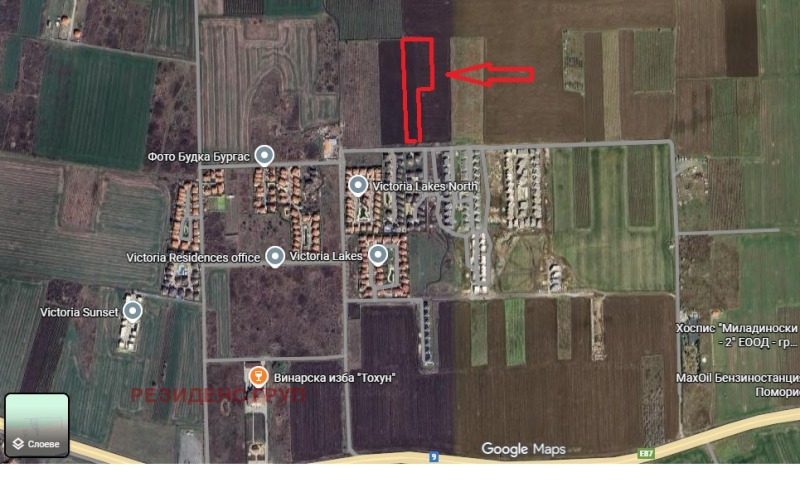 Продава ПАРЦЕЛ в област Бургас, гр. Поморие - 8385 кв.м / 167 700 € » 327 992.69 лв., РЕЗИДЕНС ГРУП