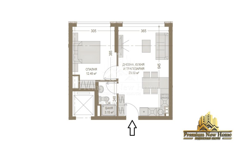 For Sale  1 bedroom Sofia , Lyulin 3 , 54 sq.m | 93788640 - image [2]