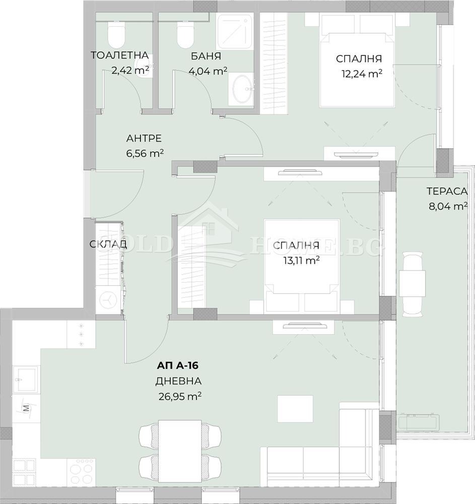 Продава 3-СТАЕН, гр. Пловдив, Остромила, снимка 2 - Апартаменти - 53175480