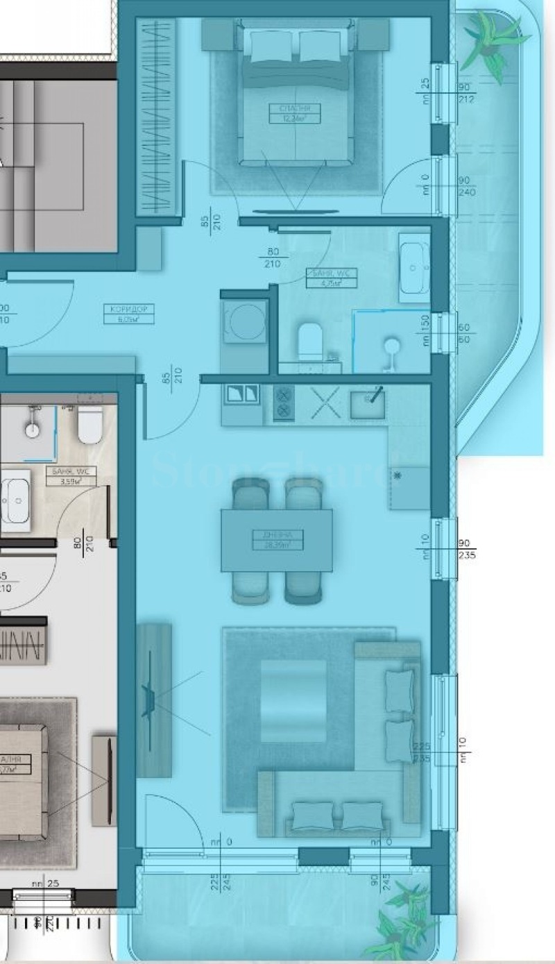 Продава 2-СТАЕН, с. Топола, област Добрич, снимка 7 - Апартаменти - 53119834