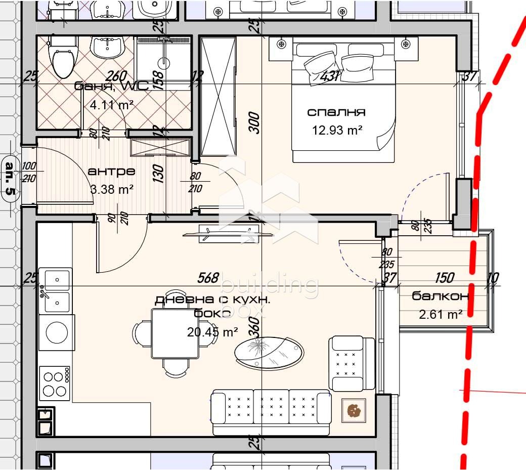 Продава 2-СТАЕН, гр. Варна, Изгрев, снимка 2 - Апартаменти - 55234021