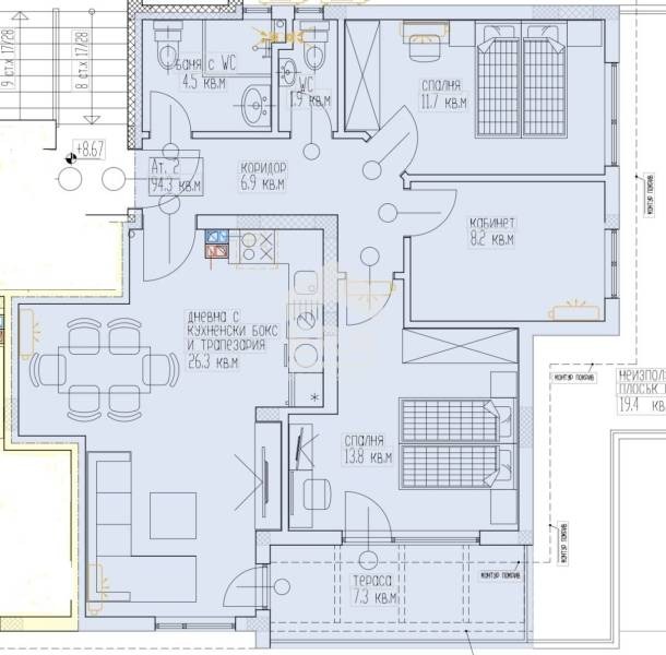 Продава 4-СТАЕН, гр. Варна, м-т Горна Трака, снимка 8 - Апартаменти - 53162508