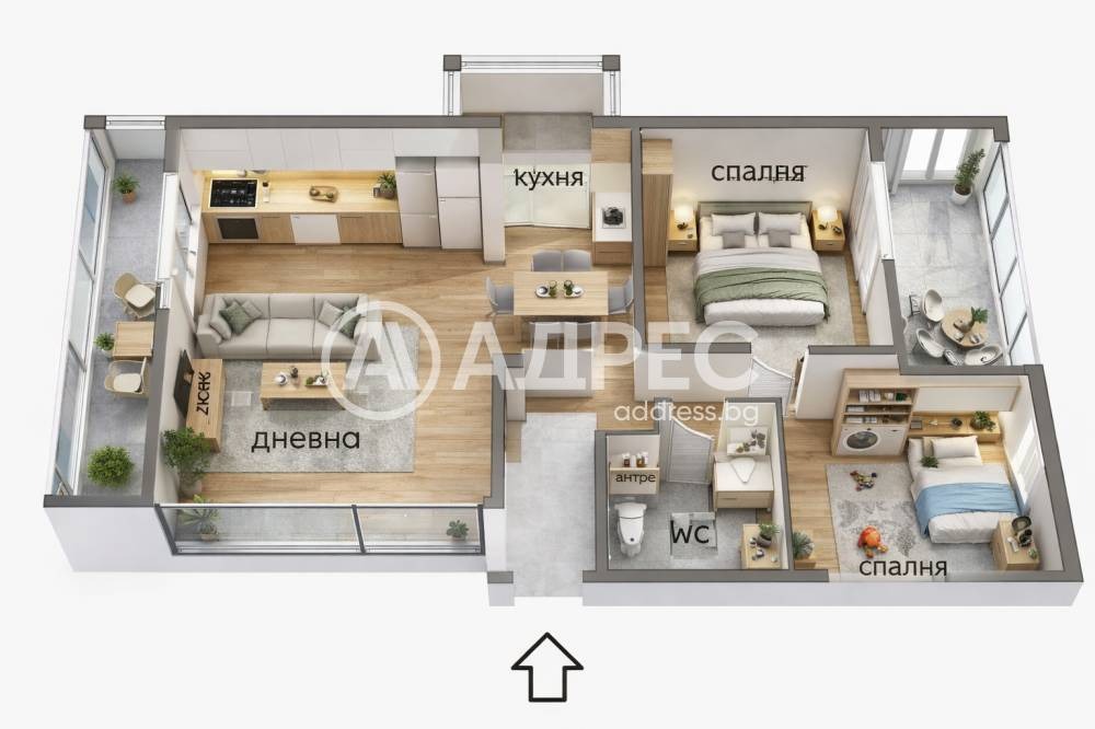 Продава 3-СТАЕН, гр. София, Хиподрума, снимка 5 - Апартаменти - 54590231
