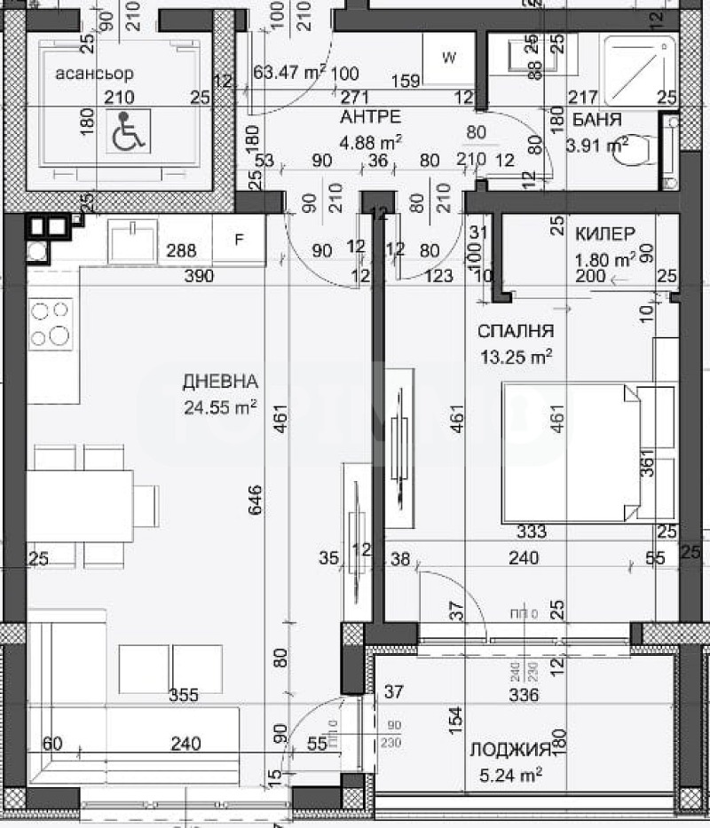 À venda  1 quarto Varna , Vazrajdane 4 , 73 m² | 71679517 - imagem [2]