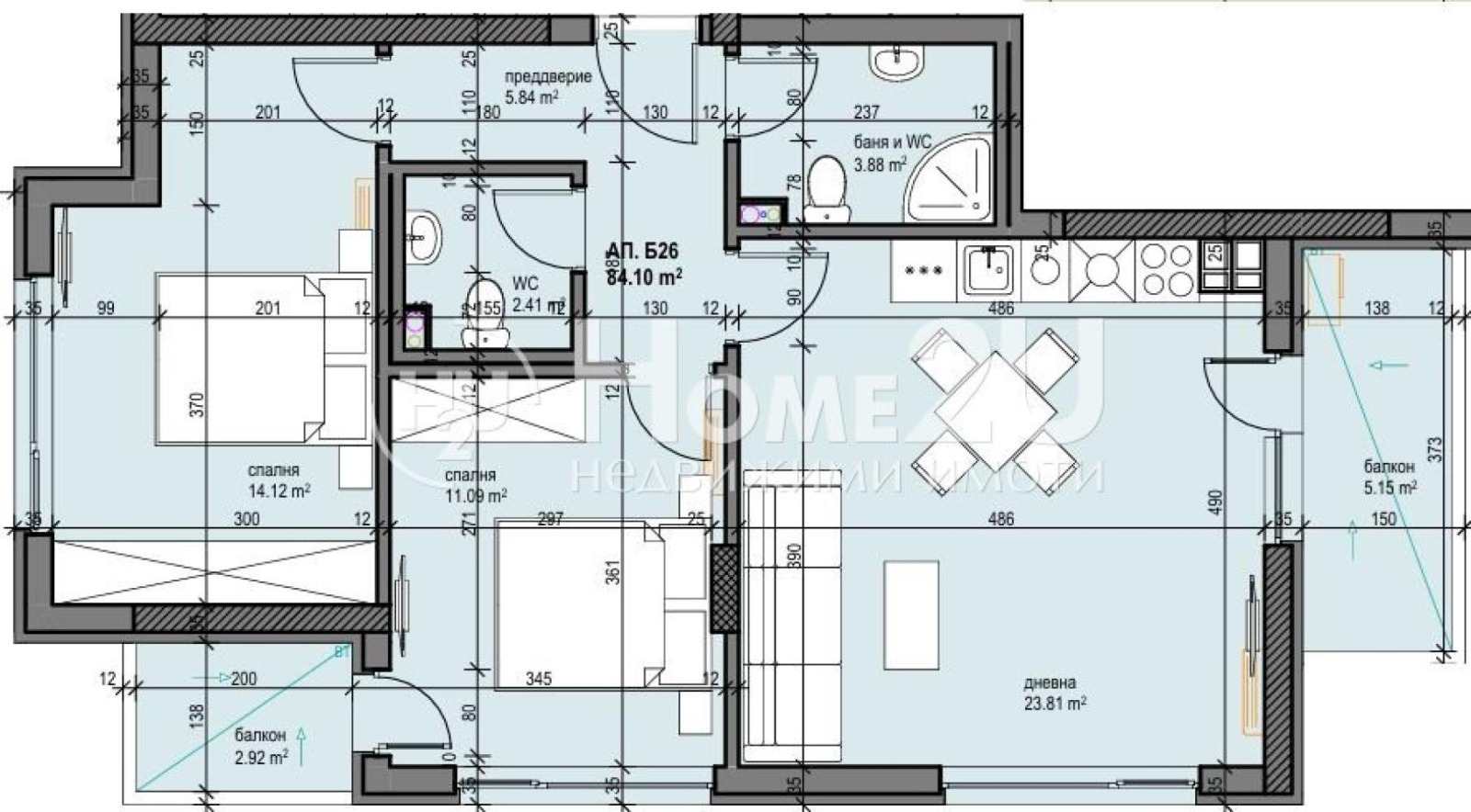 Продава 3-СТАЕН, гр. София, Дружба 1, снимка 3 - Апартаменти - 54289838