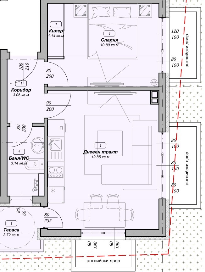 Na prodej  1 ložnice Varna , Vazraždane 3 , 60 m2 | 24951687 - obraz [7]
