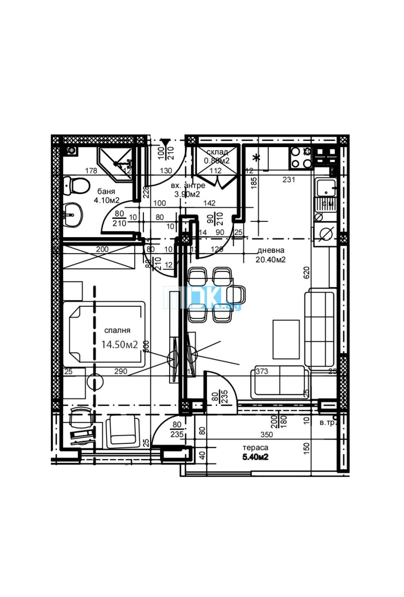 Til salgs  1 soverom Plovdiv , Ostromila , 65 kvm | 84627683 - bilde [6]