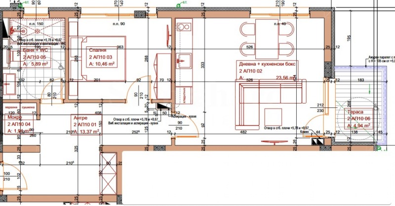 Till salu  1 sovrum region Burgas , Tjernomorec , 80 kvm | 98831149 - bild [2]