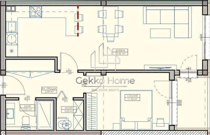 Продава 2-СТАЕН, гр. Варна, Кайсиева градина, снимка 2 - Апартаменти - 52660648