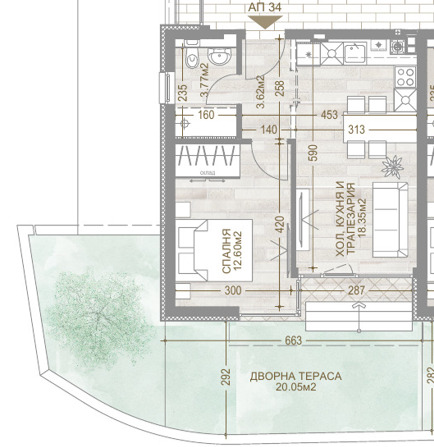 Продава 2-СТАЕН, гр. София, Манастирски ливади, снимка 15 - Апартаменти - 52724013