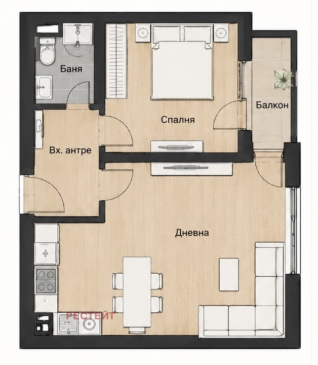 Продава  2-стаен град София , Малинова долина , 64 кв.м | 70517682