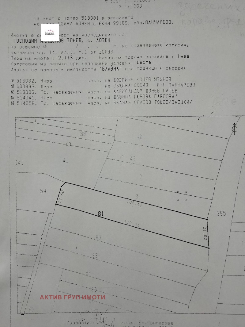 Na sprzedaż  Działka Sofia , Lozen , 2110 mkw | 96987081 - obraz [7]