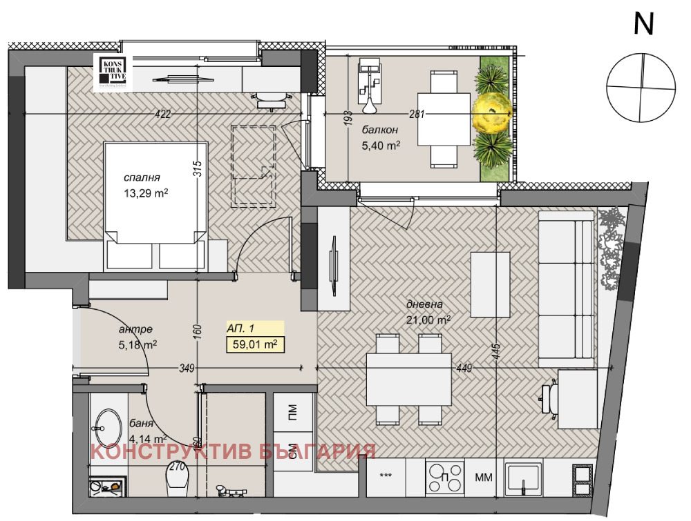 Продава 2-СТАЕН, гр. София, Левски В, снимка 11 - Апартаменти - 55184000