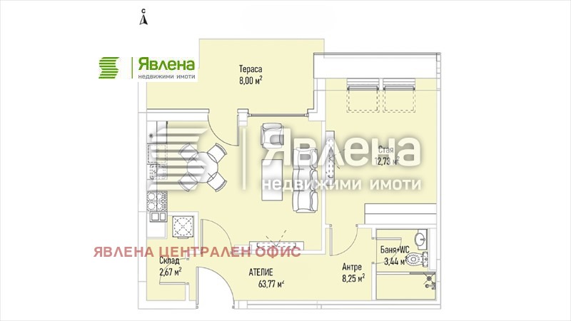 Продава 2-СТАЕН, гр. София, Лозенец, снимка 3 - Aпартаменти - 47973529