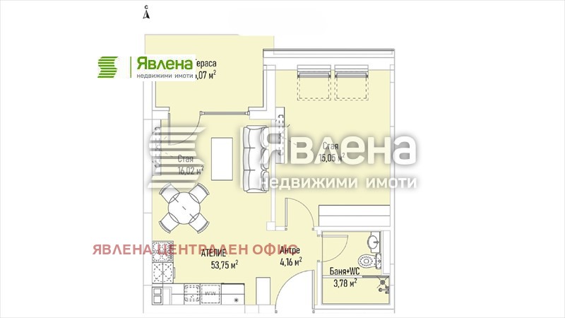 Продава 2-СТАЕН, гр. София, Лозенец, снимка 5 - Aпартаменти - 47973529