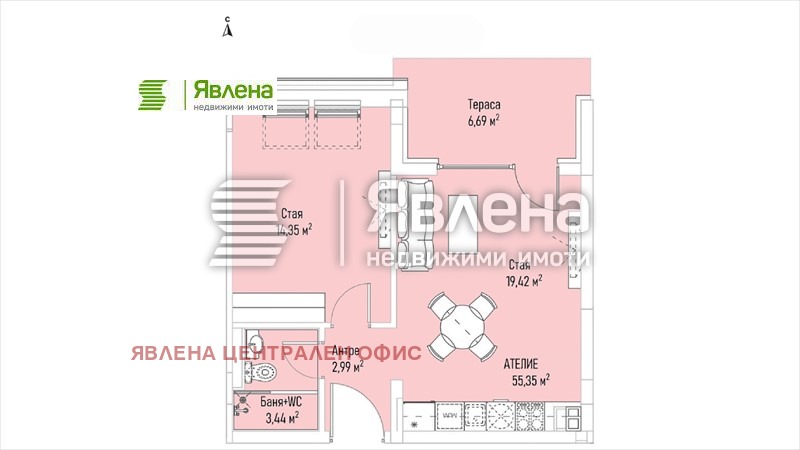 Продава 2-СТАЕН, гр. София, Лозенец, снимка 4 - Aпартаменти - 47973529