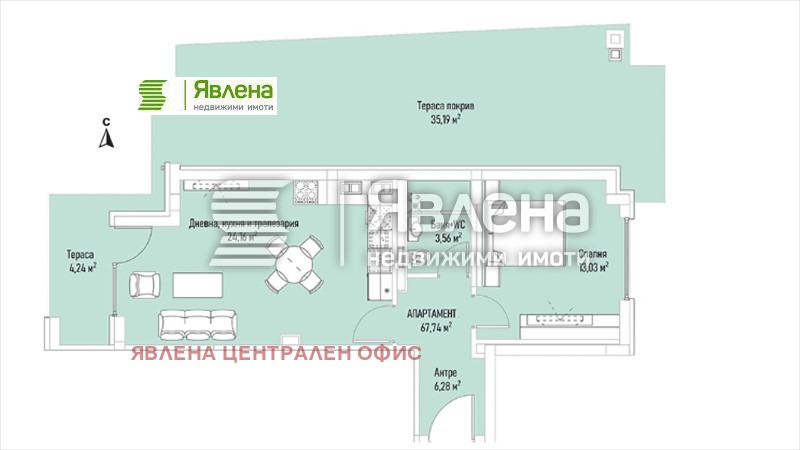 Продава 2-СТАЕН, гр. София, Лозенец, снимка 6 - Aпартаменти - 47973529